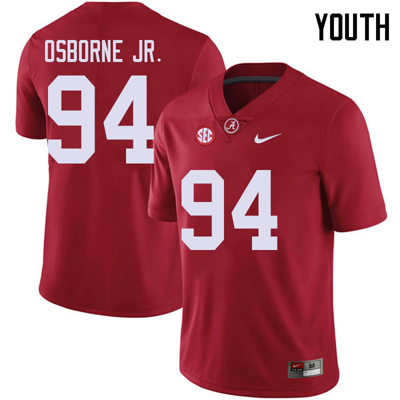 Youth #94 Mario Osborne Jr. Alabama Crimson Tide College Football Jerseys Sale-Red